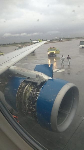 起飛時發動機整流罩大開 智利客機緊急降落